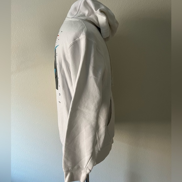 NWOT Nike White Just Do It Size Large Black Label Hoodie - Picture 4 of 6